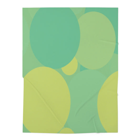 Pastel Green Patches Baby Swaddle 30″×40″ Blanket