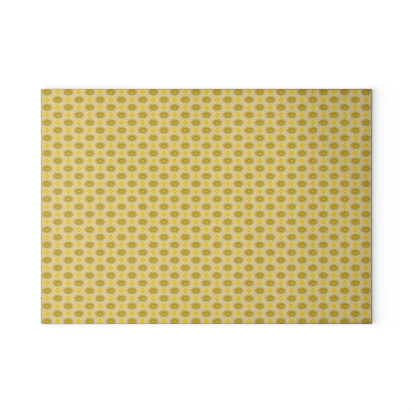 Lemongrass Star-crossed Bodies Glass Cutting Board,  8" x 11"
