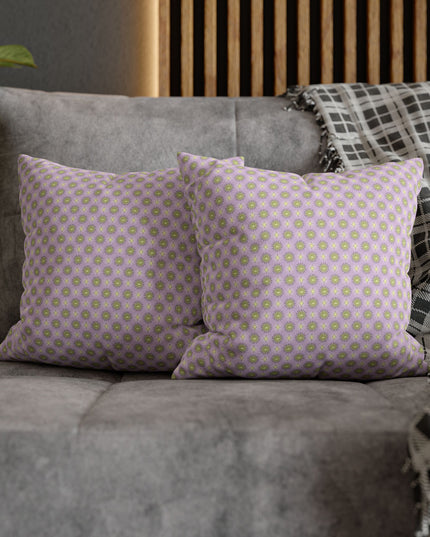 Magenta Star-crossed Bodies Spun Polyester Square Pillowcase, 14" x 14"