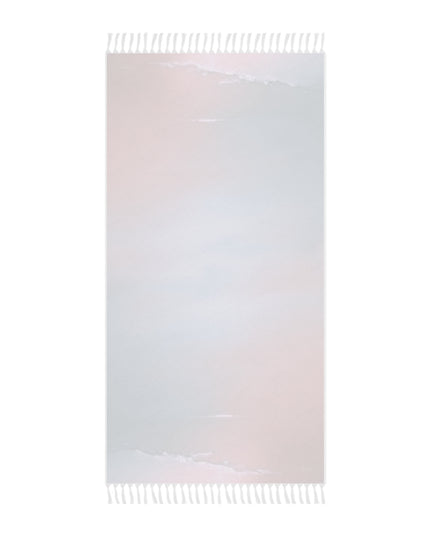 Blue Sea Peach Fog 38" × 81" Boho Beach Cloth