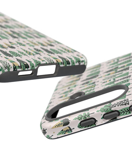 Mini Vintage Green Trees Samsung Galaxy S25 Plus Tough Cases