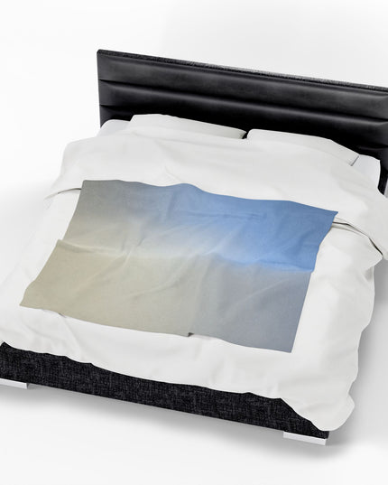Cobalt Fade Velveteen Plush Blanket, 50" x 60"