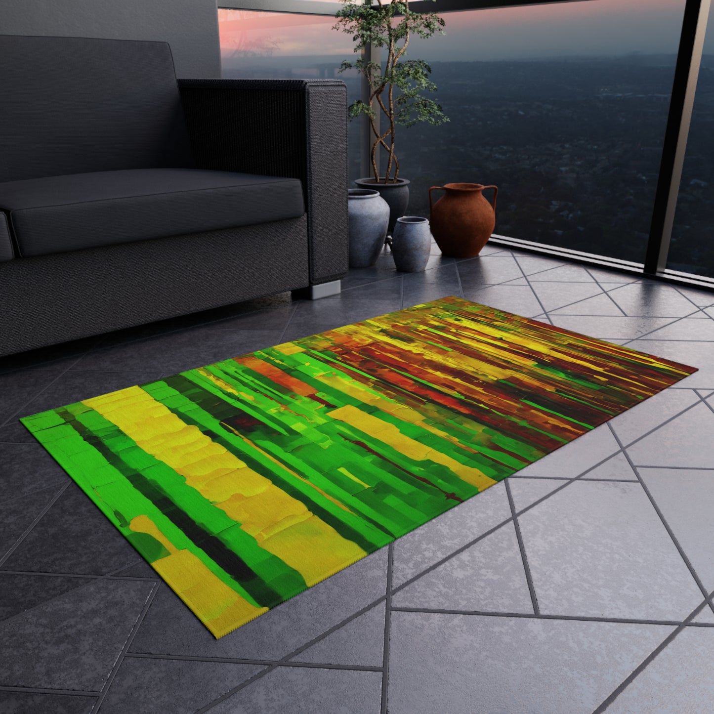 Striped Beta 36" x 60" Outdoor Rug