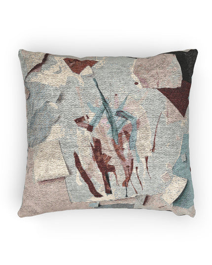 Light Pink Paper Paint Woven Pillow, 17" x 18"