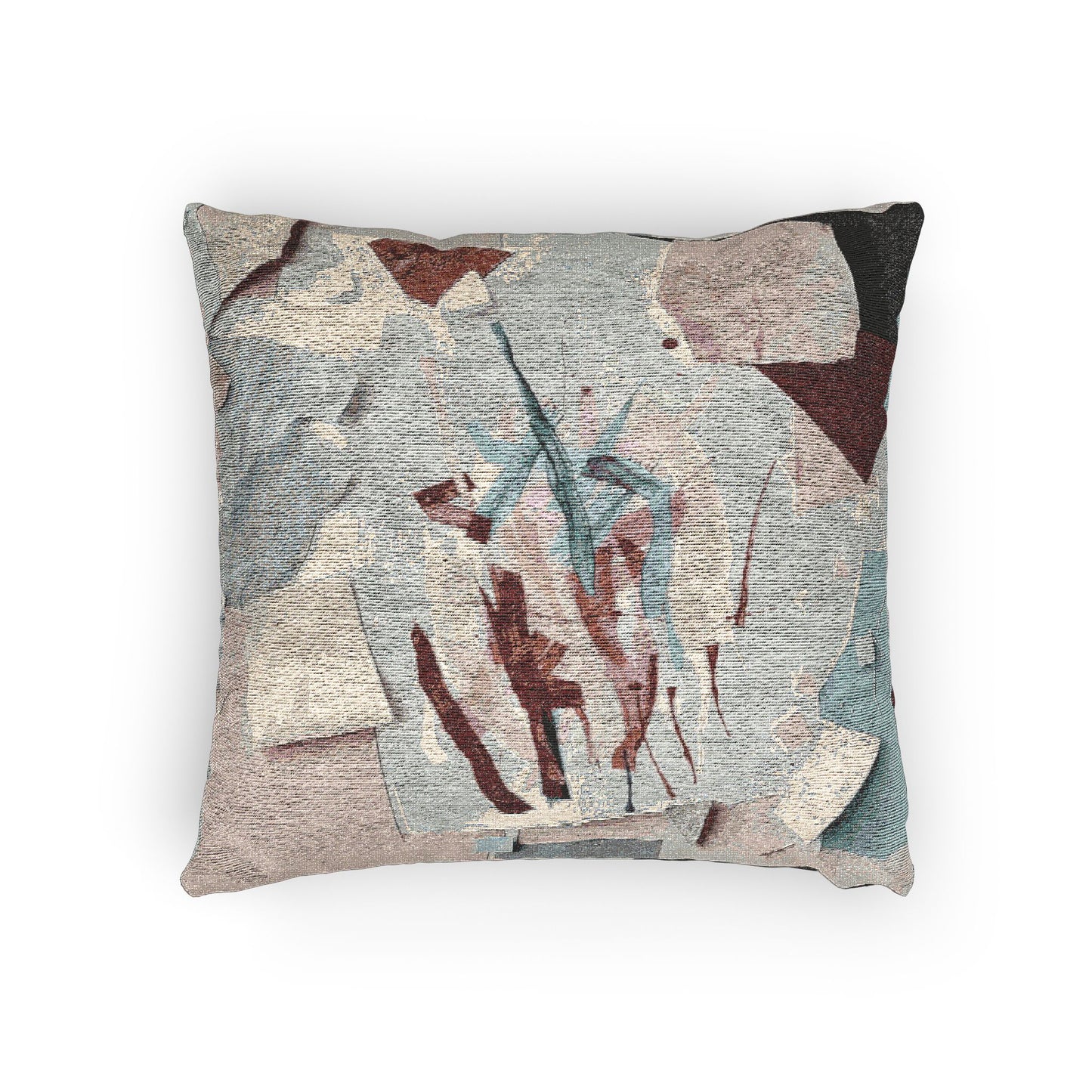Light Pink Paper Paint Woven Pillow, 17" x 18"