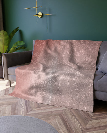 Rose Red Fade 50" x 60" Crushed Velvet Blanket