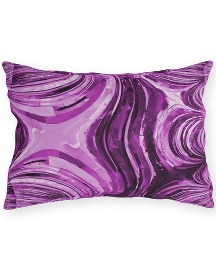 Uzi Spiral Powder Lavender 20" x 14" Outdoor Pillow