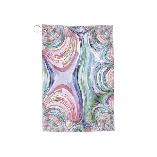 Uzi Spiral Pastels Golf Towel, 16" x 24"