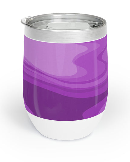 Wavey Purple Wavey 12 oz Chill Wine Tumbler