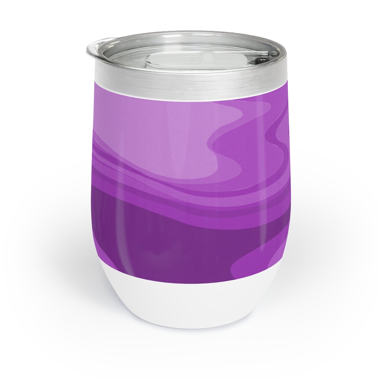 Wavey Purple Wavey 12 oz Chill Wine Tumbler