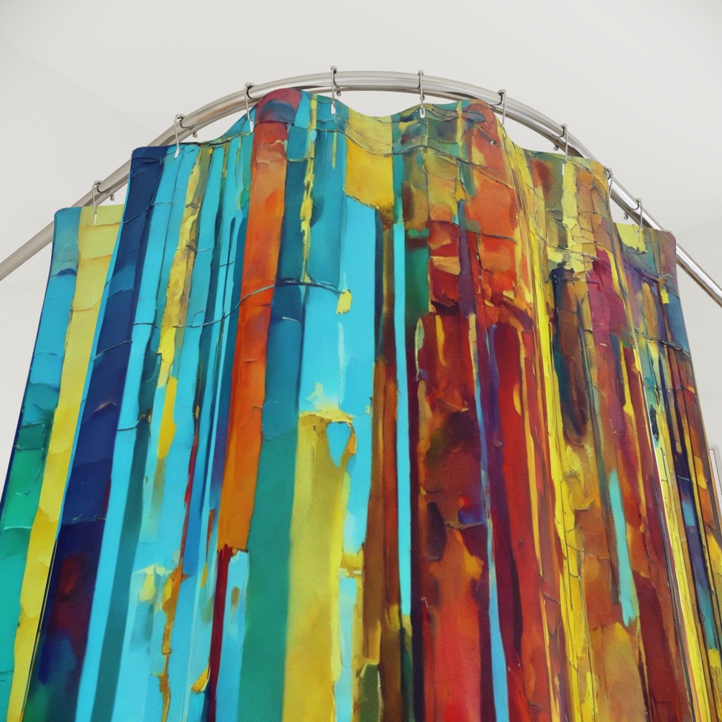 Striped Alpha Shower Curtains, 71" x 74"