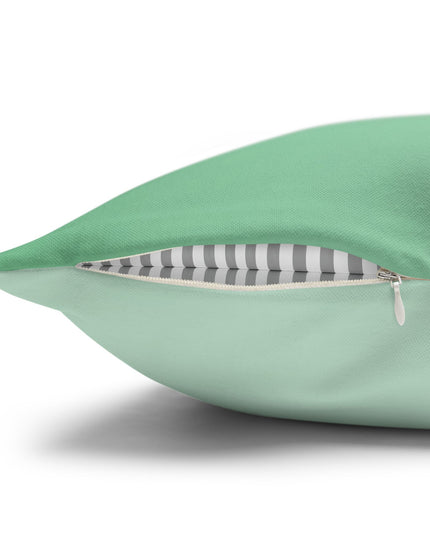 Mint Fade Spun Polyester Square Pillowcase, 14" x 14"