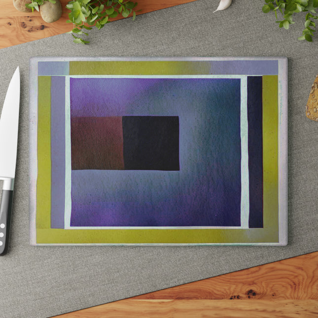 Zeta Shadow Glass Cutting Board, 11" x 15"