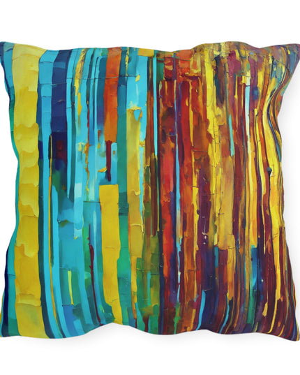 Striped Alpha 20" x 20" Outdoor Pillow