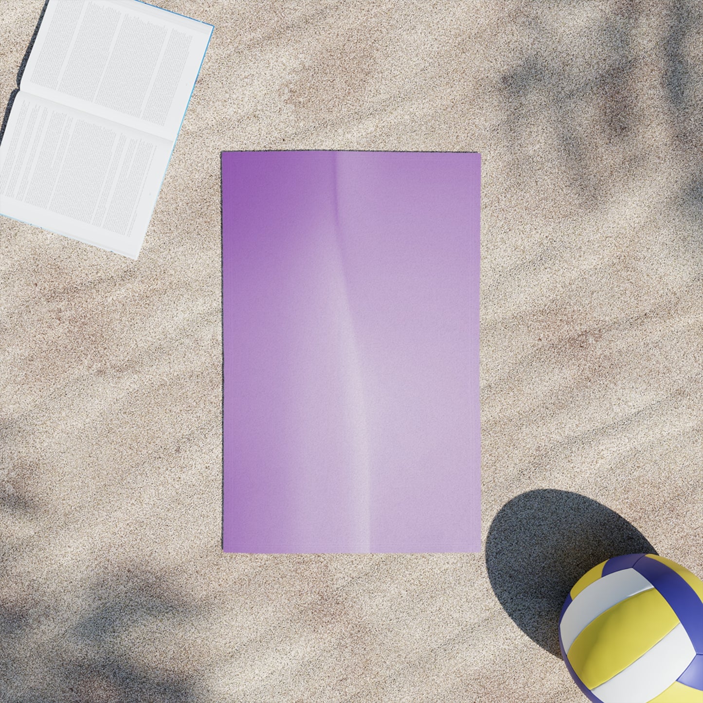 Soft Lavender Fade Beach Towel, 18" x 27"