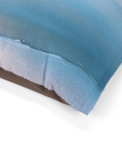 Blue Sea Peach Fog 50" × 40" Pet Bed