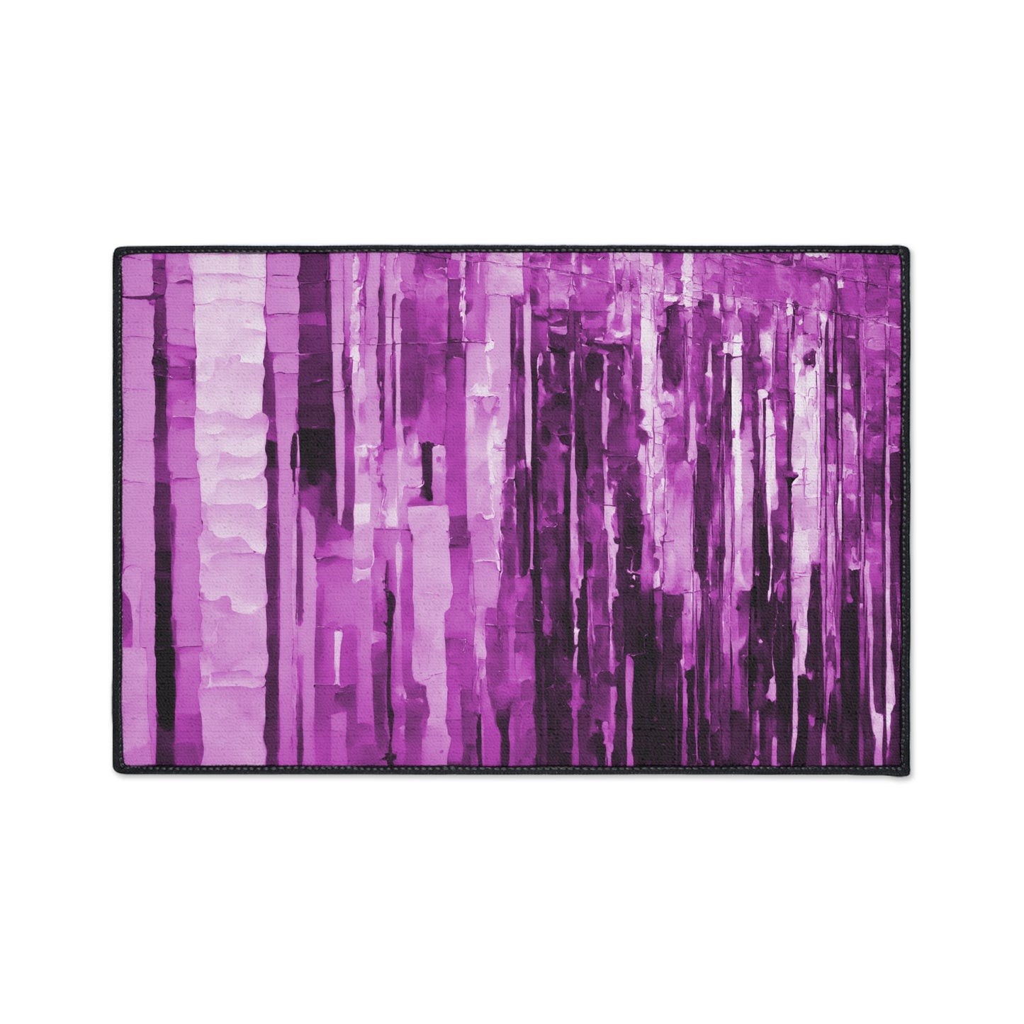 Striped Powder Lavender 18" x 27" Heavy Duty Floor Mat