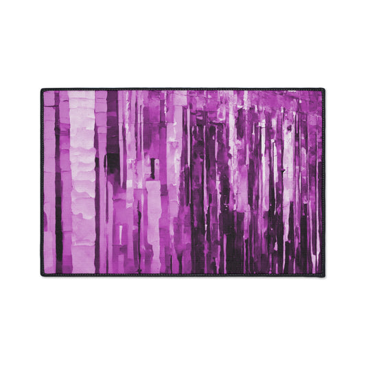 Striped Powder Lavender 18" x 27" Heavy Duty Floor Mat
