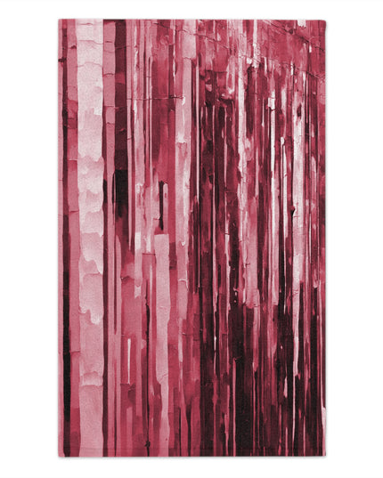 Striped Ruby Rally Towel, 11" x 18"