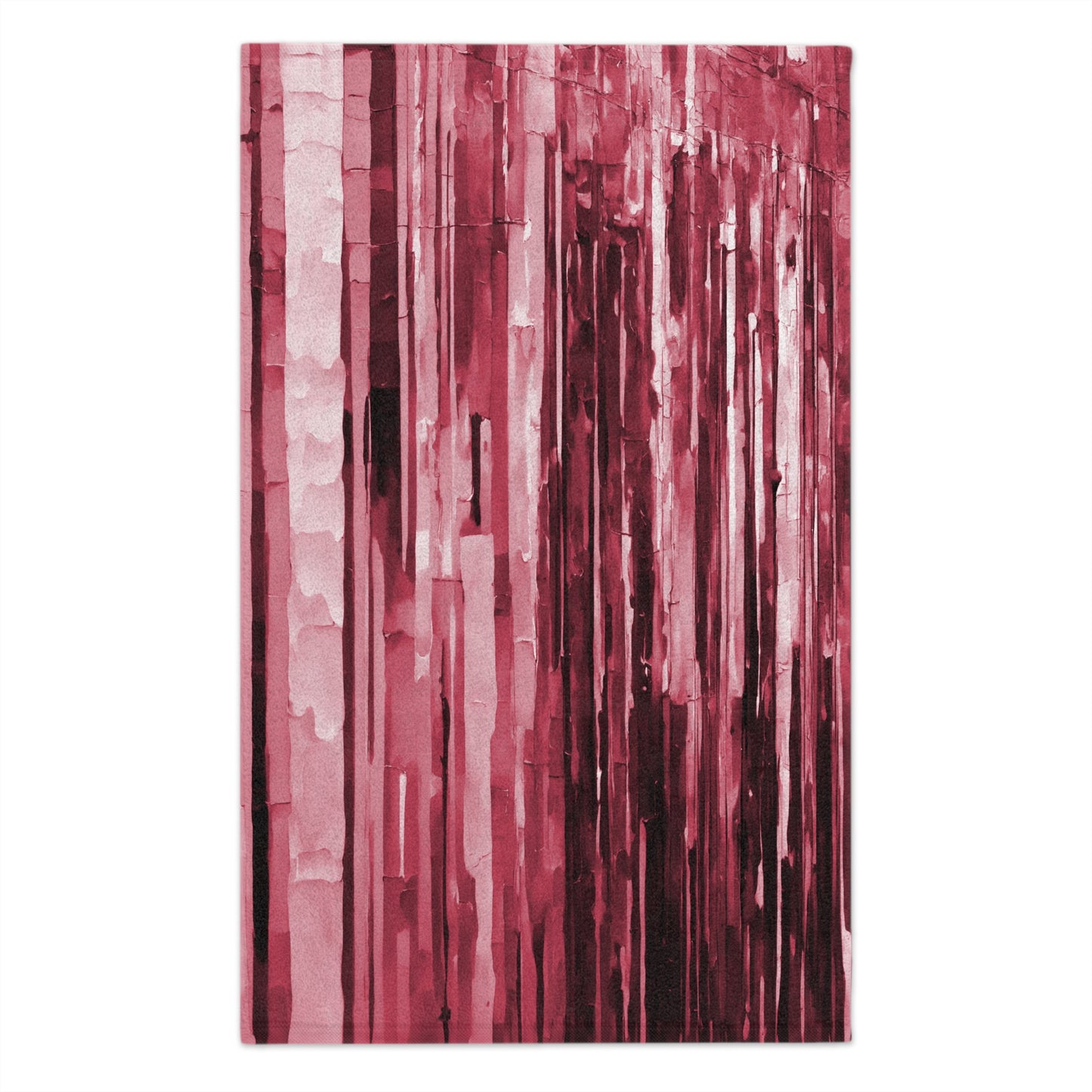 Striped Ruby Rally Towel, 11" x 18"
