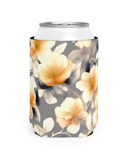 Soft Blossom Floral Bunch 12 oz Can Cooler Sleeve