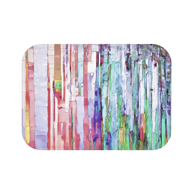 Striped Pastels Bath Mat, 24" x 17"