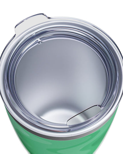 Mint Green Wavey Ringneck Tumbler, 20oz in white