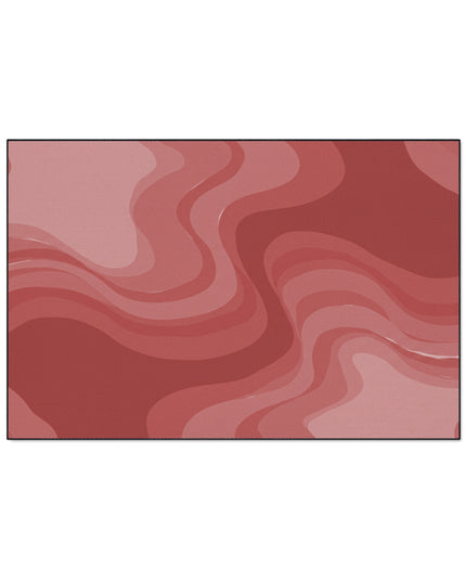 Power Red Wavey 48" x 72" Heavy Duty Floor Mat