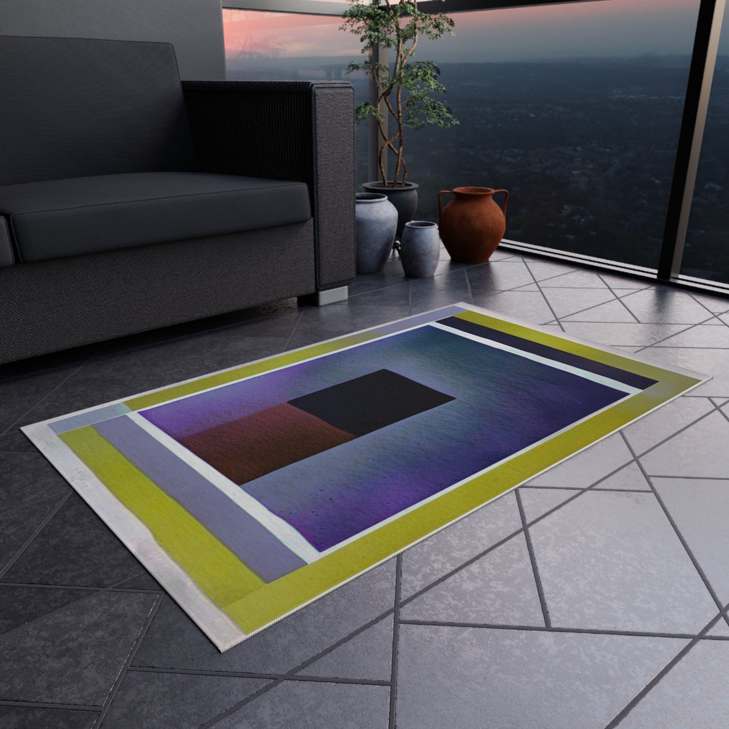Zeta Shadow 36" x 60" Outdoor Rug
