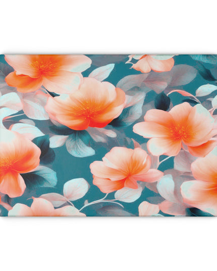 Orange Blossom Floral Bunch Glass Cutting Board, 11" x 15"