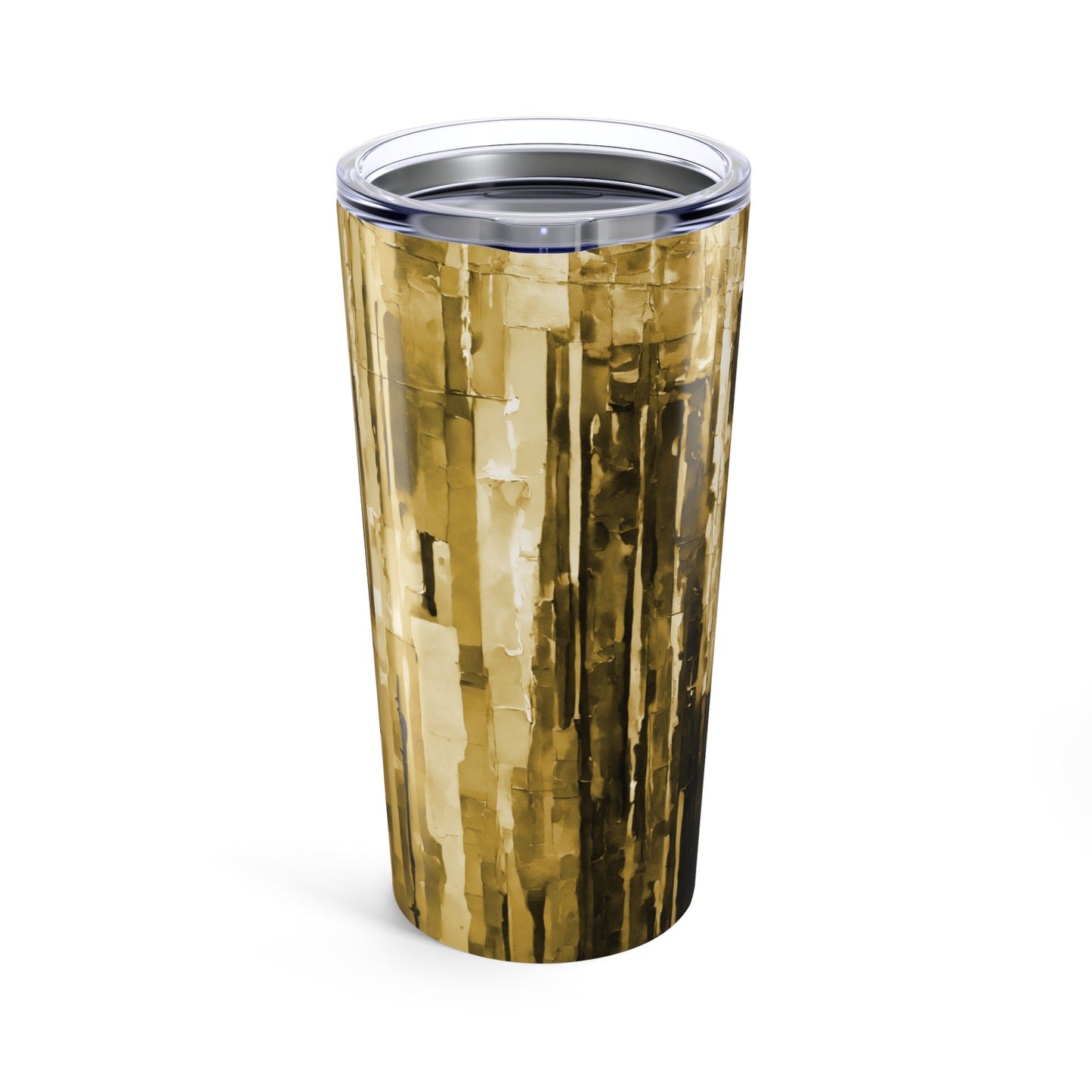 Striped Light Brown Tumbler 20oz
