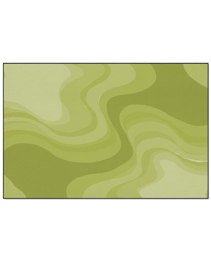 Lemon Wavey 48" x 72" Heavy Duty Floor Mat