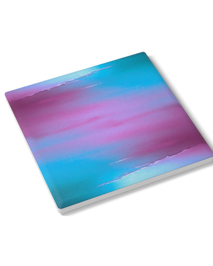 Wine Sea Blue Fog 4" x 4" Square Ceramic Coaster