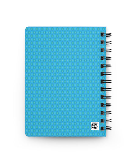 Light Blue Star-crossed Bodies Spiral Bound Journal, 5" x 7" 150 pages