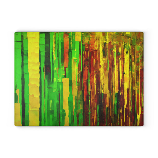 Striped Beta 11" x 15" Glass Cutting Board