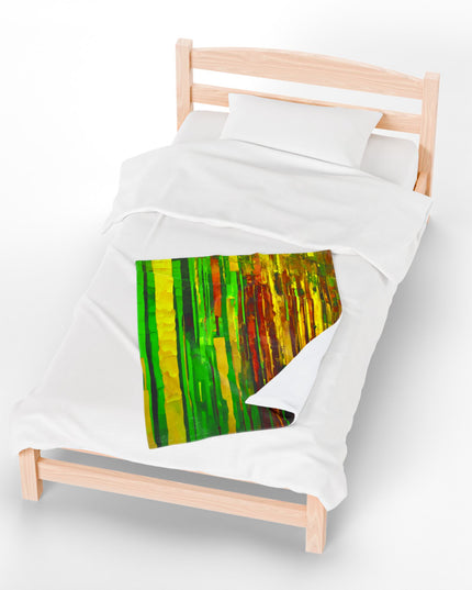 Striped Beta Velveteen Plush Blanket, 30" x 40"