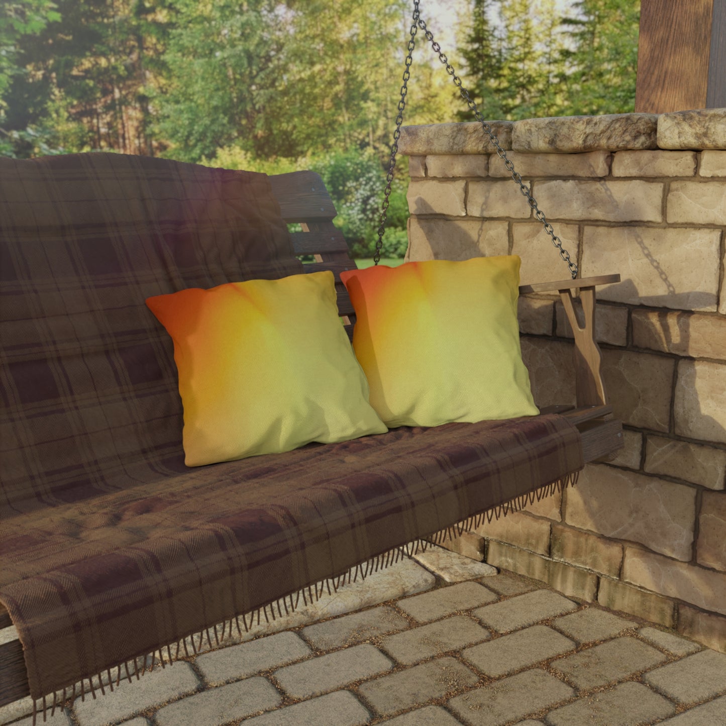 Phoenix Fade 16" x 16" Outdoor Pillow