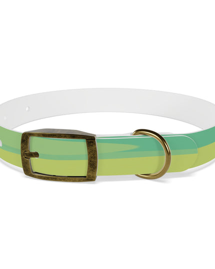 Pastel Green Patches Small Dog Collar