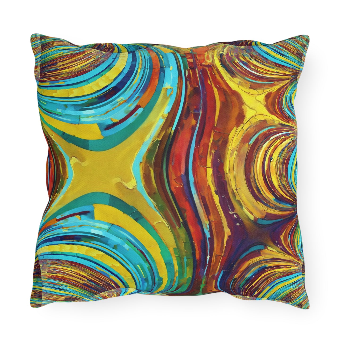 Uzi Spiral Alpha Outdoor Pillow, 16" x 16"