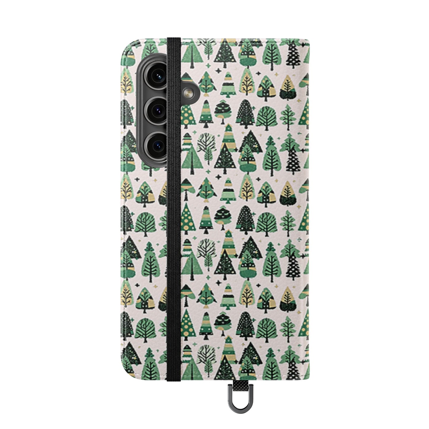 Mini Vintage Green Trees Flip Cases, Samsung Galaxy S24