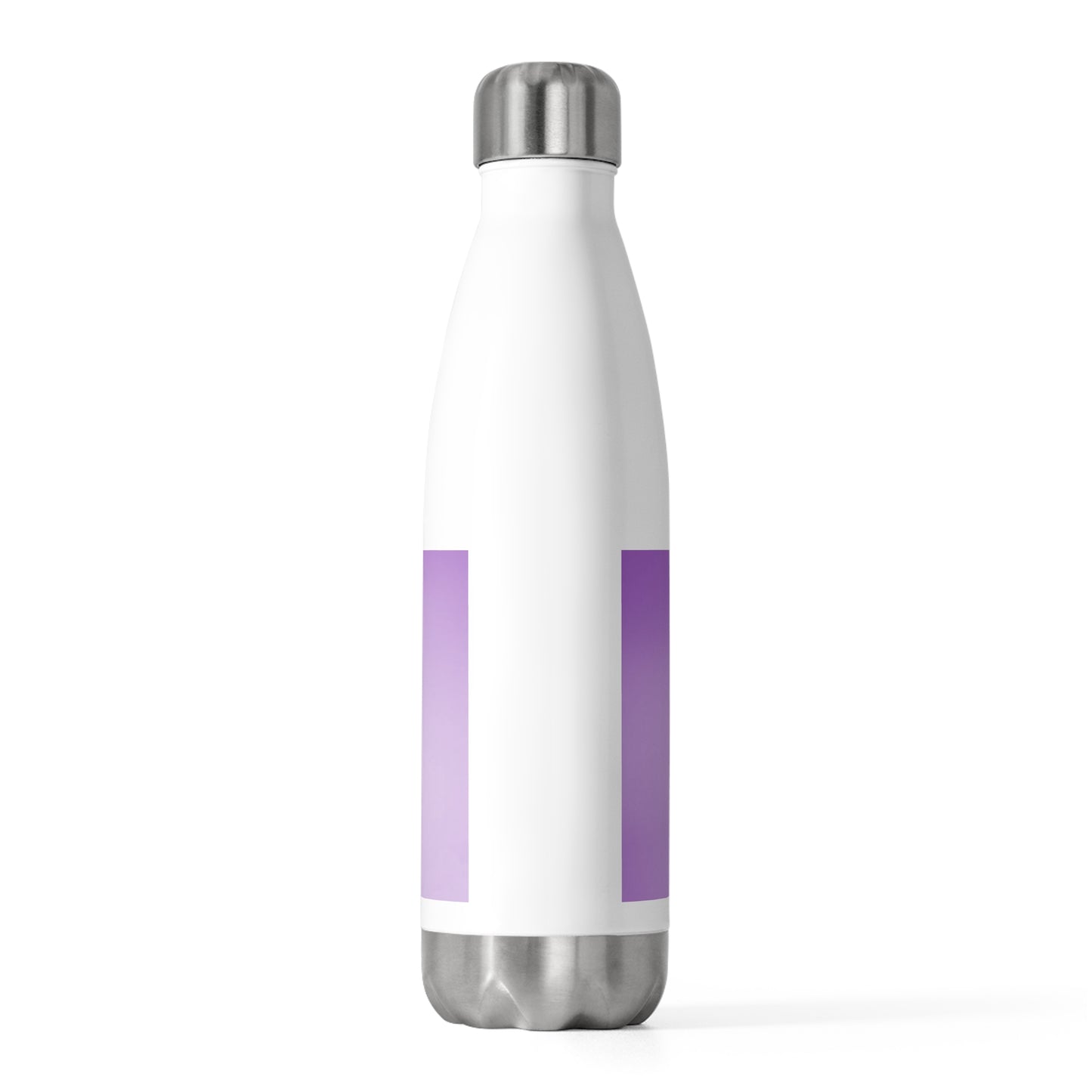 Soft Lavender Fade 20oz Insulated White Water Bottle