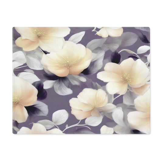 White Blush Floral Bunch Placemat, 1 pc