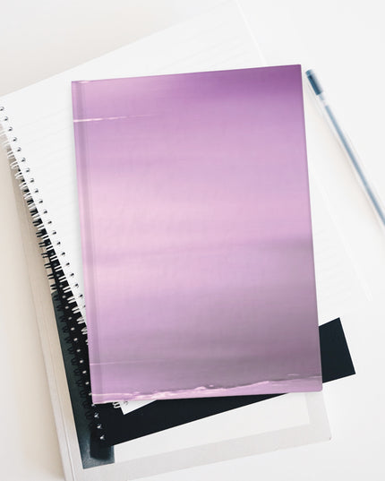 Dark Pink Sea Amethyst Fog 5" x 7" Journal - 128 Blank pages