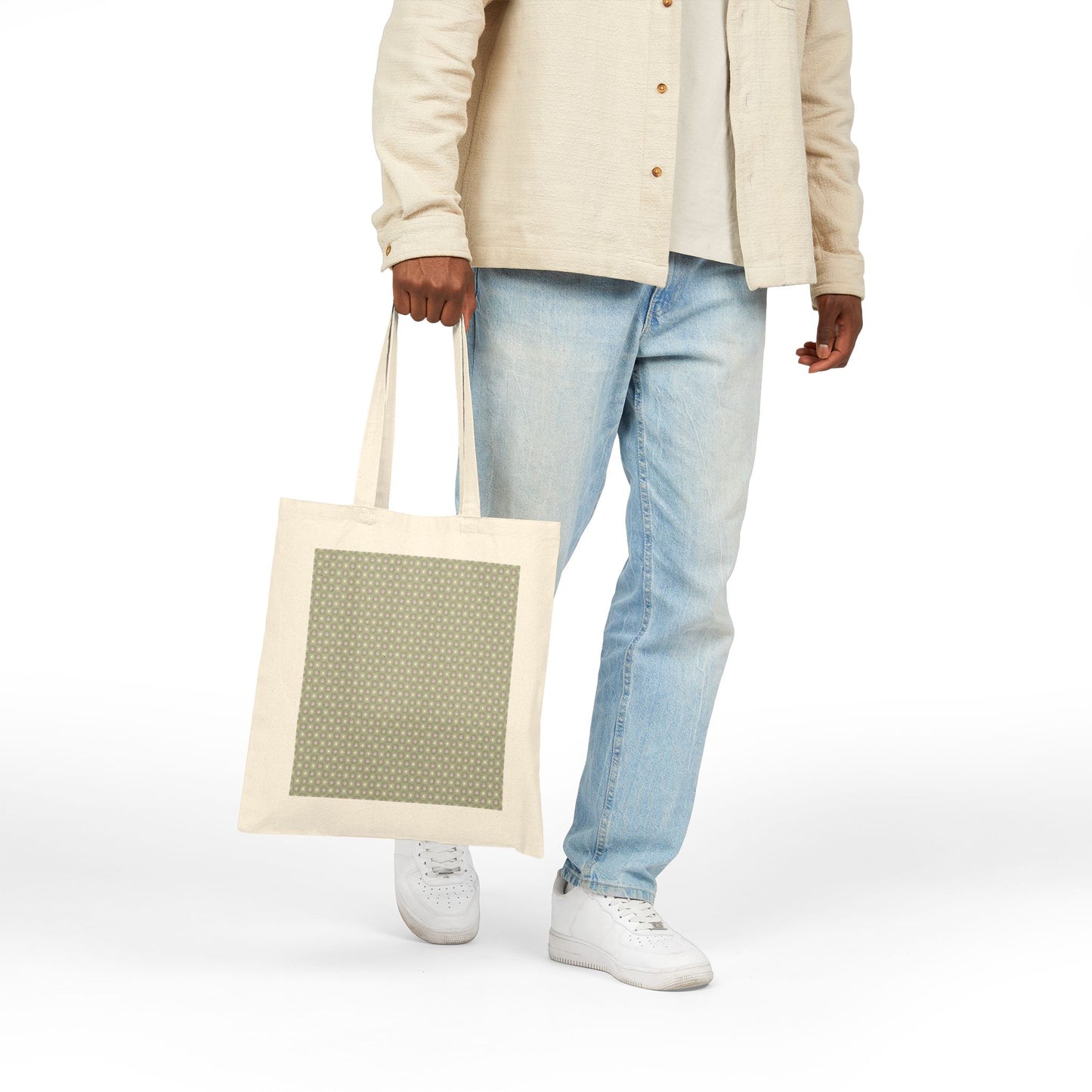 Olive Star-crossed Bodies Cotton Canvas Tote Bag