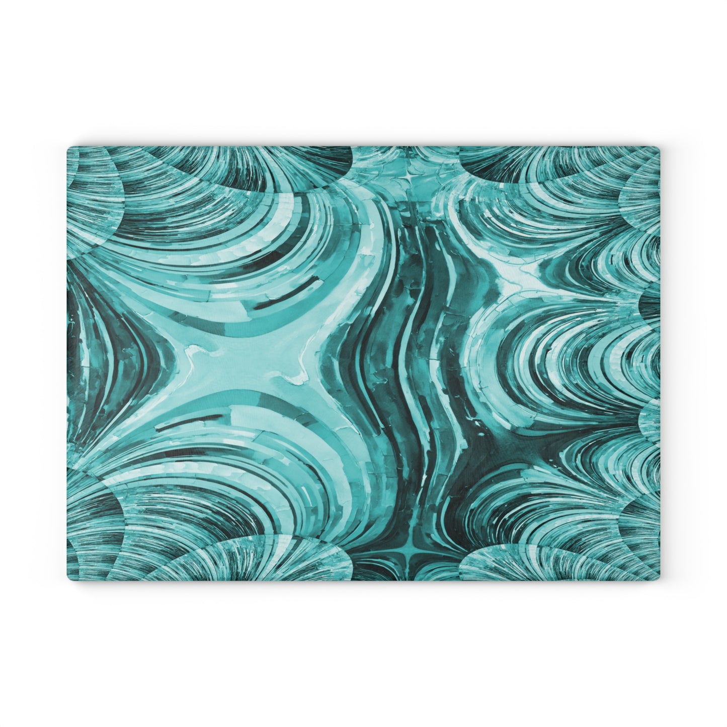 Uzi Spiral Tif 11" x 15" Glass Cutting Board
