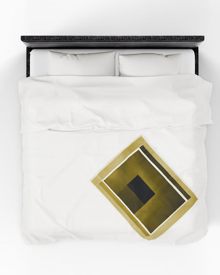 Tan Shadow Velveteen Plush Blanket, 30" x 40"
