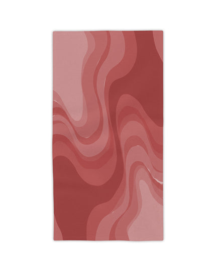 Power Red Wavey Beach Towel, 24" x 44"