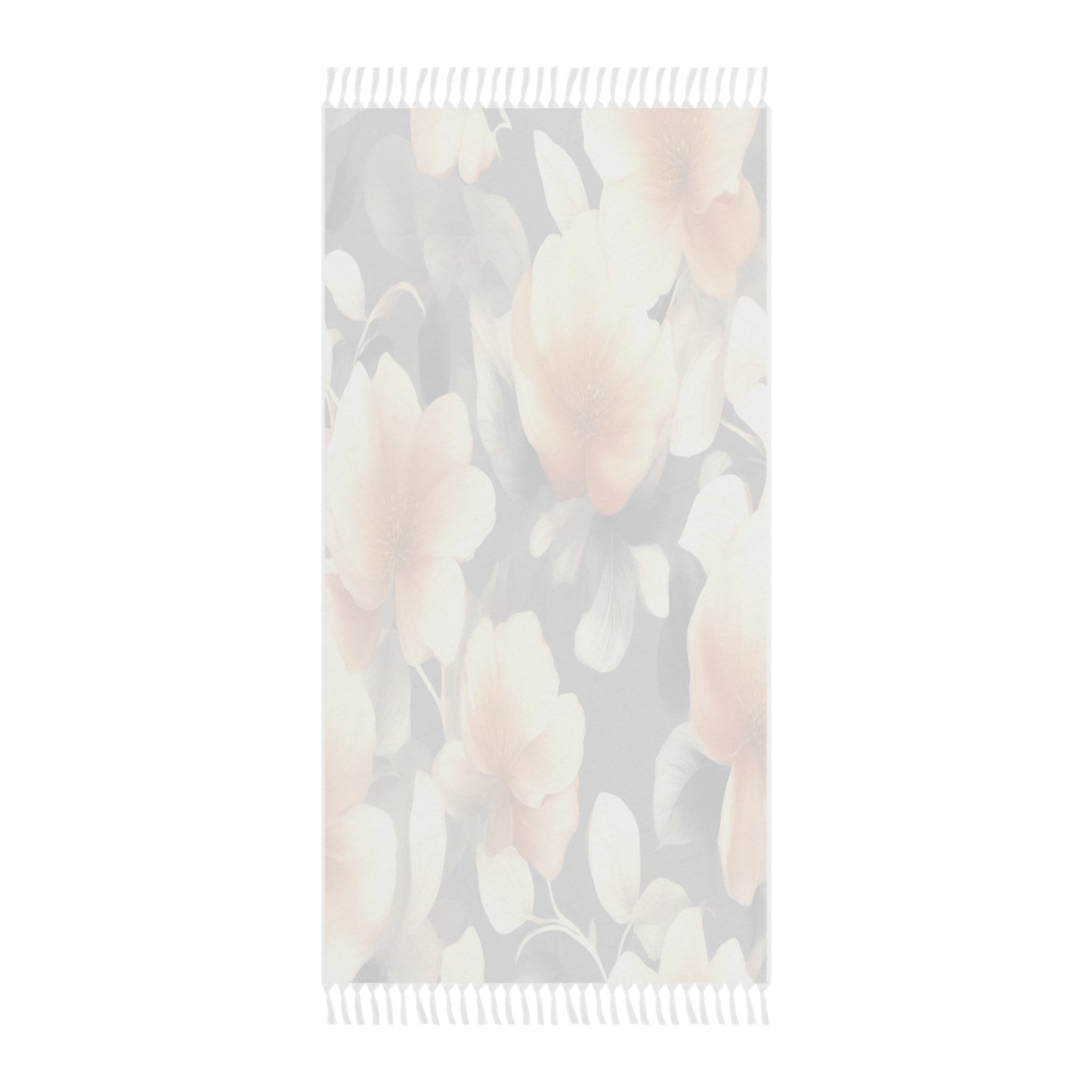 Soft Blossom Floral Bunch 38" × 81" Boho Beach Cloth