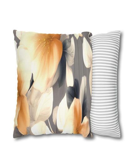 Soft Blossom Floral Bunch Spun Polyester Square Pillowcase, 14" x 14"