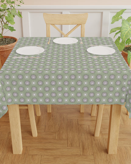 Olive Star-crossed Bodies Tablecloth, 55" x 55"